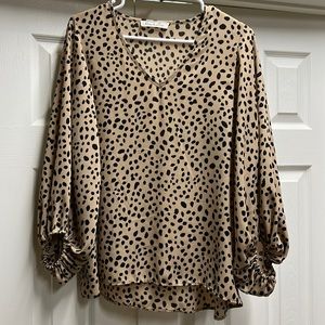 Animal Print Blouse - size M